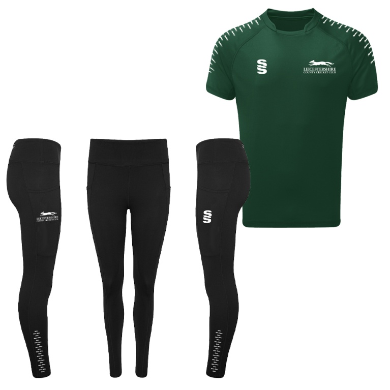 Leicestershire CCC - Girls Games Shirt & Leggings Bundle