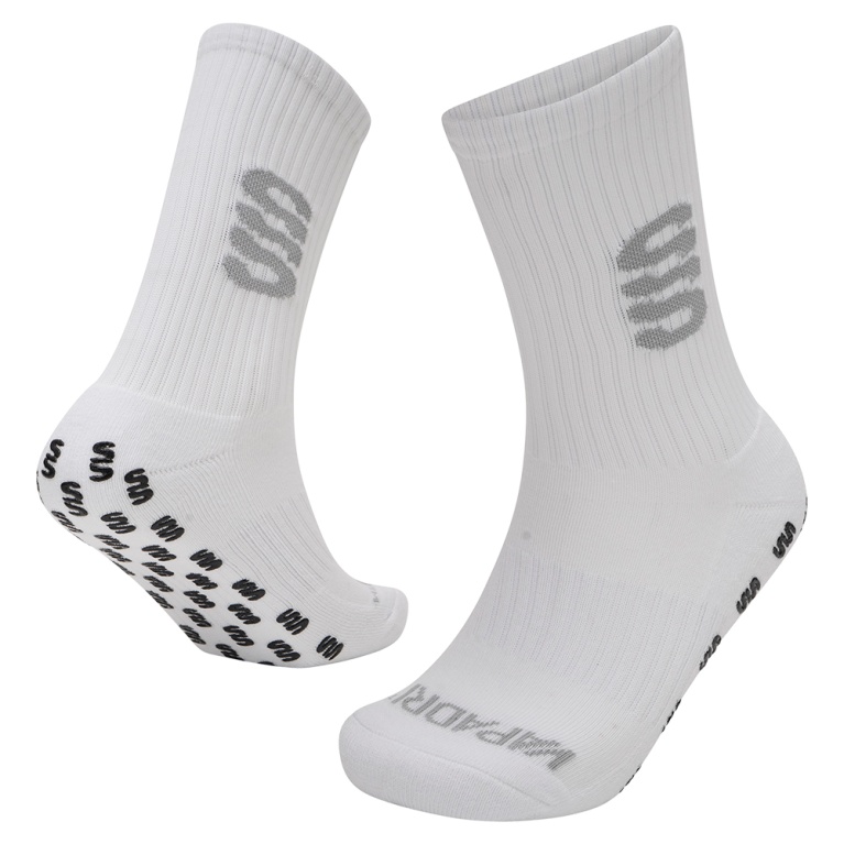 Leicestershire CCC - Quarter Gripper Sock - White